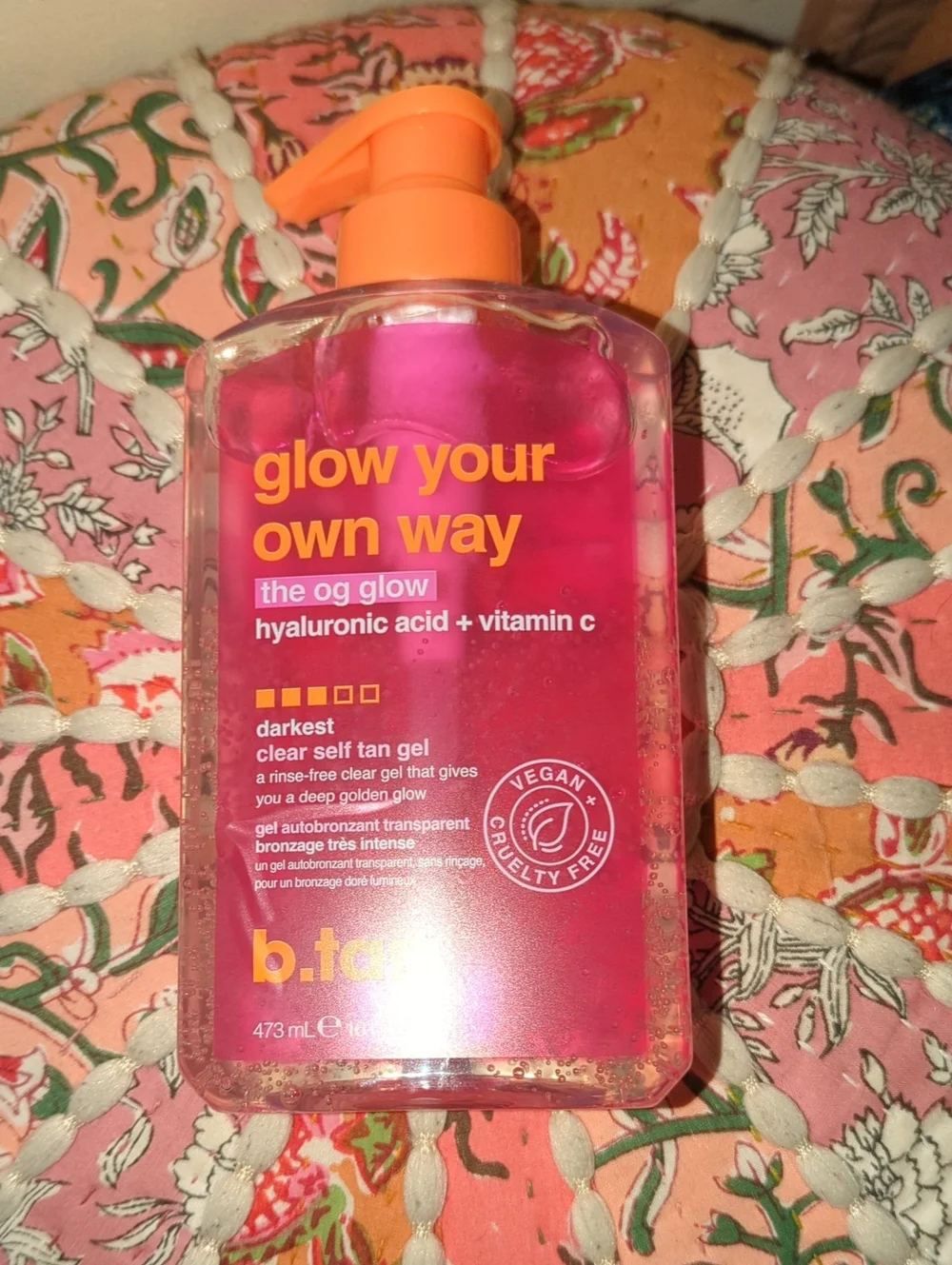 Glow Your Own Way The OG Glow Darkest Clear Self Tan Gel - Pink